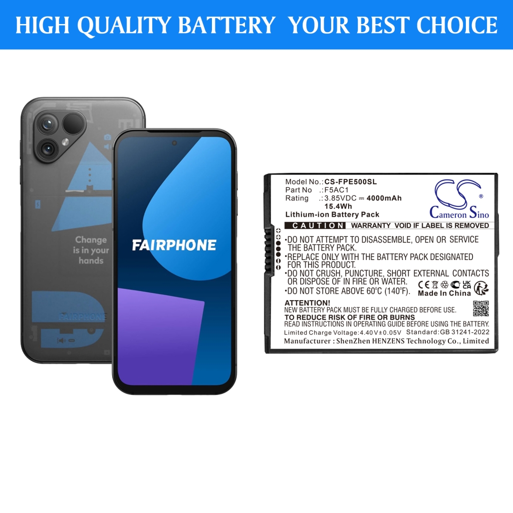 Mobile Phone Battery Fairphone CS-FPE500SL