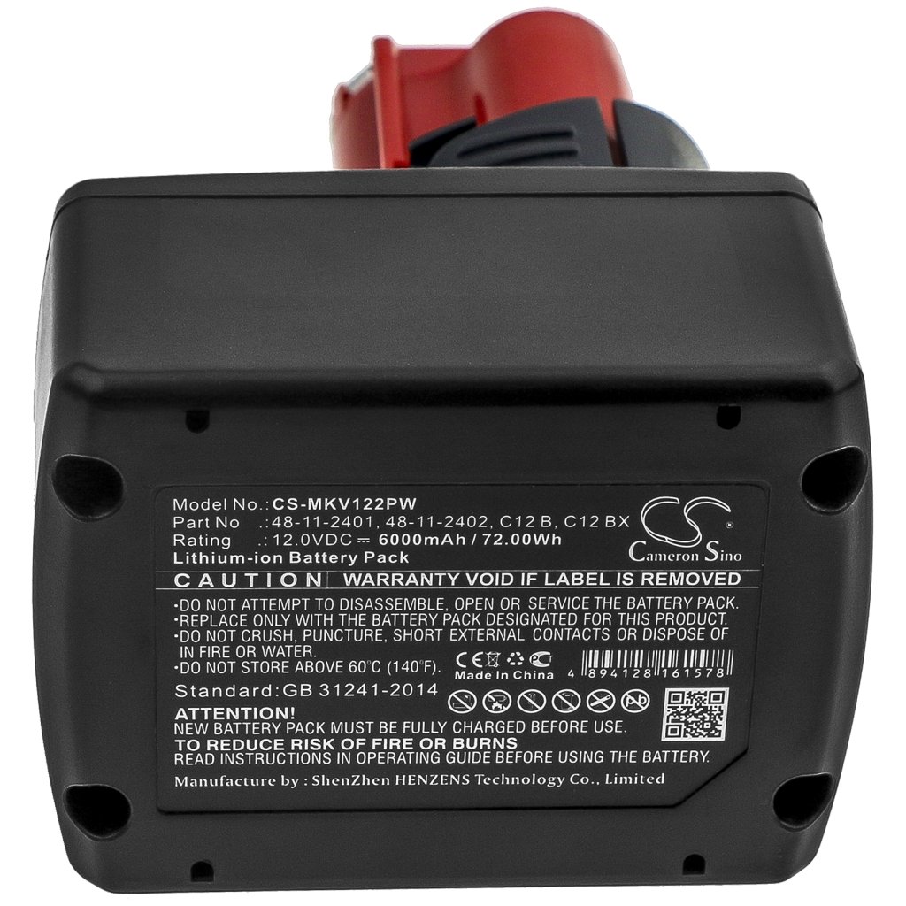 Batterie industrielle Milwaukee M12 JS-0