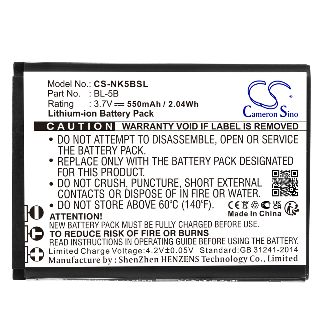 Mobile Phone Battery Mustang CS-NK5BSL