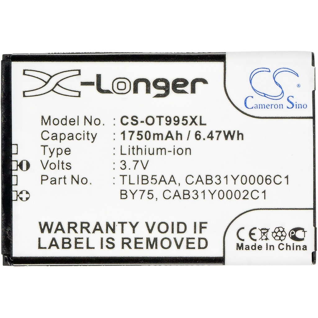 Mobile Phone Battery Srf CS-OT995XL
