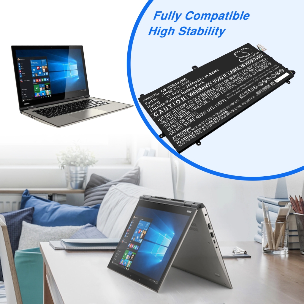 Batterie pour ordinateur portable Toshiba CS-TOR103NB