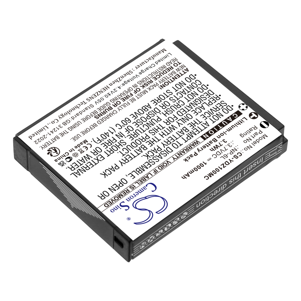 Camera Battery Generic CS-YDZ100MC