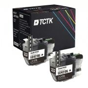 TCTK Cartouches d'encre LC-421XL lot de 2 Noir compatible avec Brother DCP-J 1050 DW, pour DCP-J 1140 DW, pour DCP-J 1800 DW, pour MFC-J 1010 DW, remplace LC421XLBK