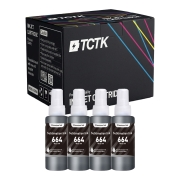 Ink compatibleWith Inks Multipack (4) Inks Black Compatible with Epson EcoTank - Replaces T6641 (C13T66414A) (C13T664140)