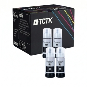 TCTK Cartouches d'encre 70ml E-101BK lot de 4 Noir compatible avec Epson EcoTank L14150 L4150 L4160 L4260 L4266 L6160 L6170 L6176 L6190 L6260 L6270 L6276 L6290