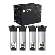 TCTK Cartouches d'encre T9441 lot de 4 Noir compatible avec Epson WorkForce Pro WF-C 5210 DW, pour WorkForce Pro WF-C 5215 DW, pour WorkForce Pro WF-C 5290 DW, remplace C13T944140