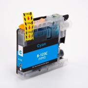 Compatible avec Brother LC123C / 10ml Encre Cyan (Cartouches d'encre)