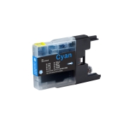 Compatible avec Brother LC12 / 12ml Encre Cyan (Cartouches d'encre)