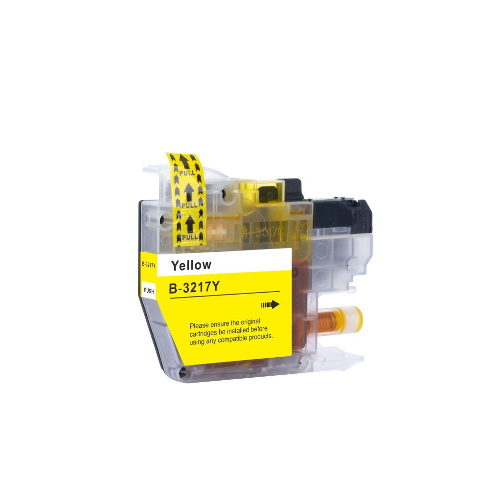 Compatible avec Brother LC3217Y / 12ml Encre Jaune (Cartouches d'encre)