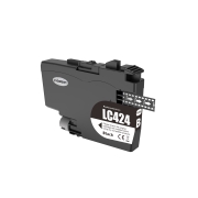 Compatible avec Brother LC424BK / 16ml Encre Noir (Cartouches d'encre)