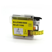 Compatible avec Brother LC980 / 19ml Encre Jaune (Cartouches d'encre)