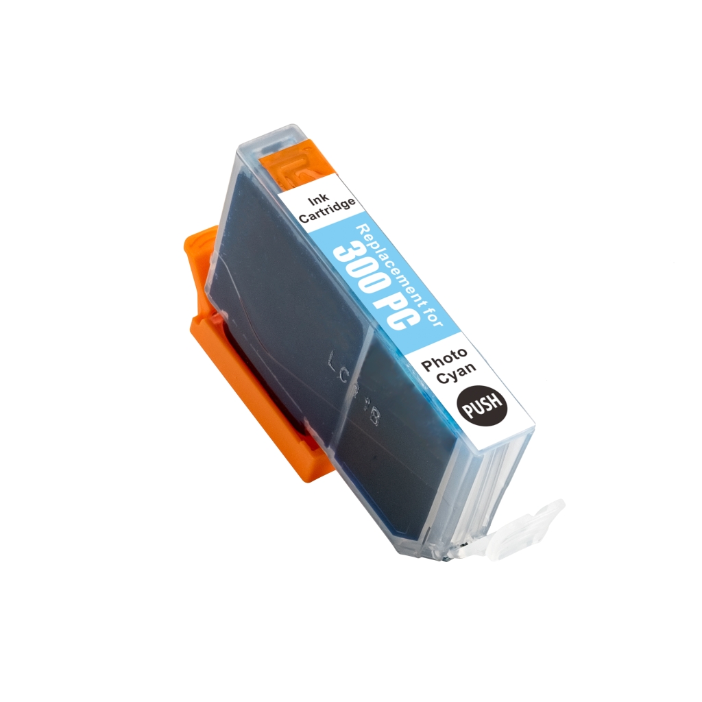 Compatible avec Canon PFI-300PC / 14.5ml Encre Cyan photo (Cartouches d'encre)