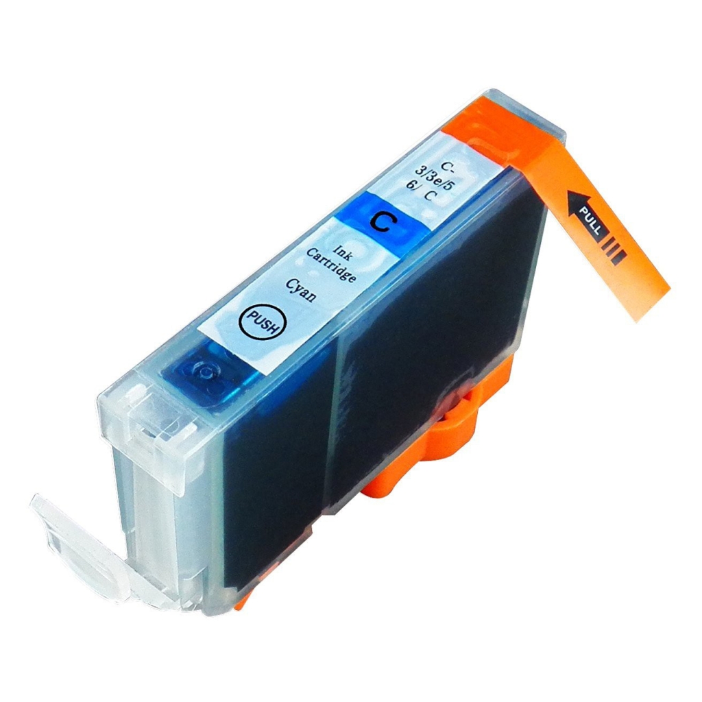 Compatible avec Canon BCI-3 / 14ml Encre Cyan (Cartouches d'encre)