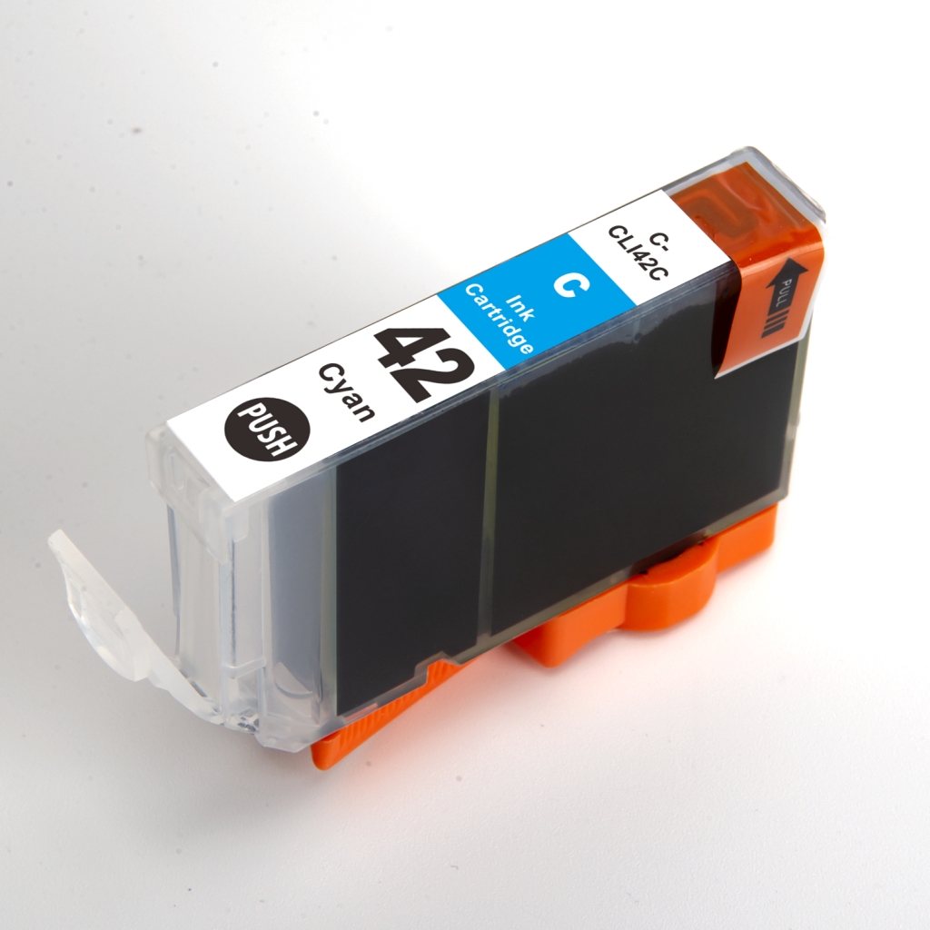 Compatible avec Canon CLI-42C / 14ml Encre Cyan (Cartouches d'encre)