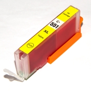 Remplacement compatible pour Compatible avec Canon CLI-551XLY / 12ml Encre Jaune (Cartouches d'encre)