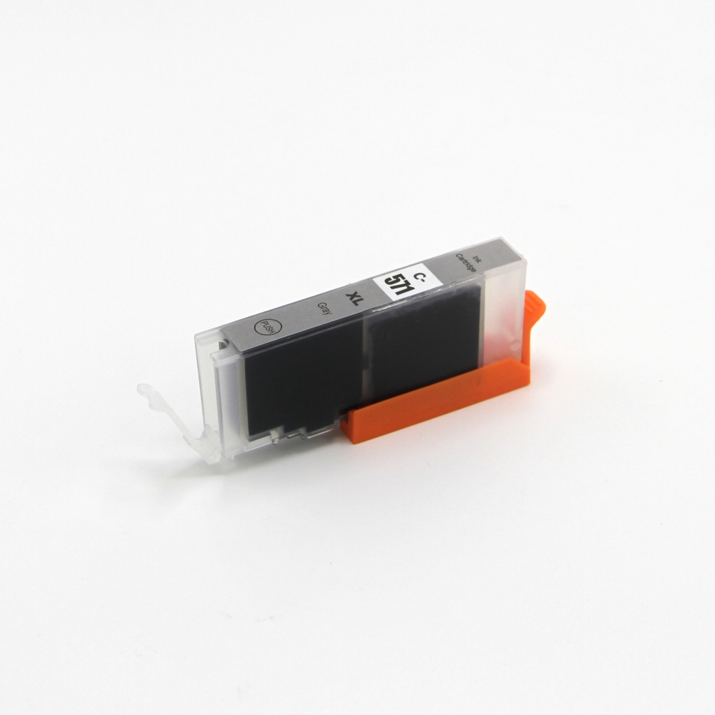 Compatible avec Canon CLI-571XLGY / 12ml Encre Gris (Cartouches d'encre)