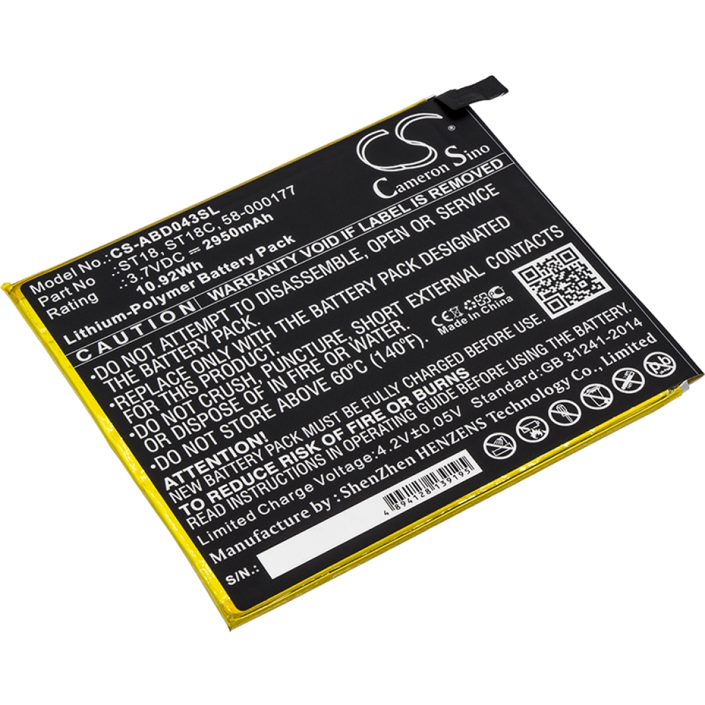 Tablette Batterie Amazon CS-ABD043SL