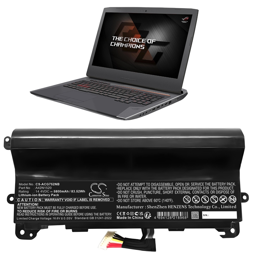 Batterie pour ordinateur portable Acer CS-ACG752NB