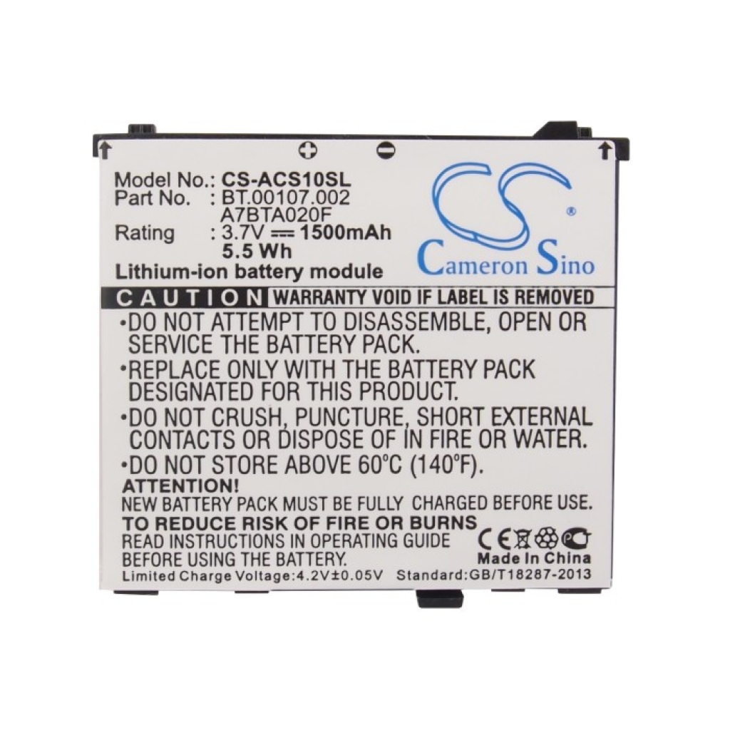 Batterie de téléphone portable Acer CS-ACS10SL