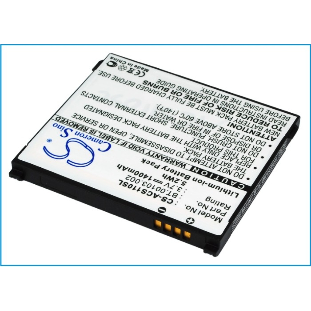Batterie de téléphone portable Acer CS-ACS110SL