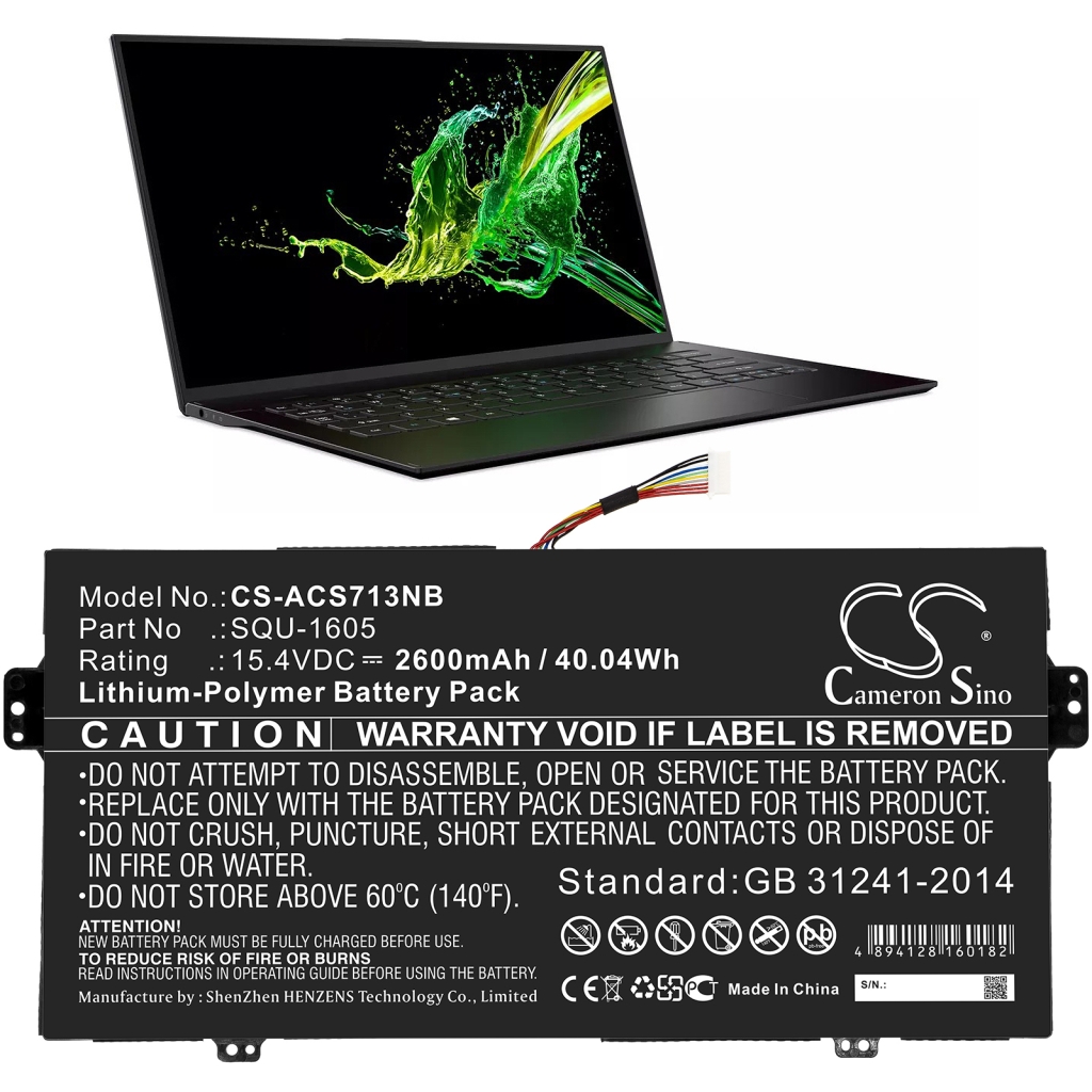 Notebook battery Acer Swift 7 SF713-51-M51W