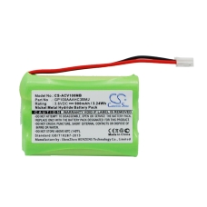 Remplacement de batterie compatible pour Audioline GP100AAAHC3BMJ