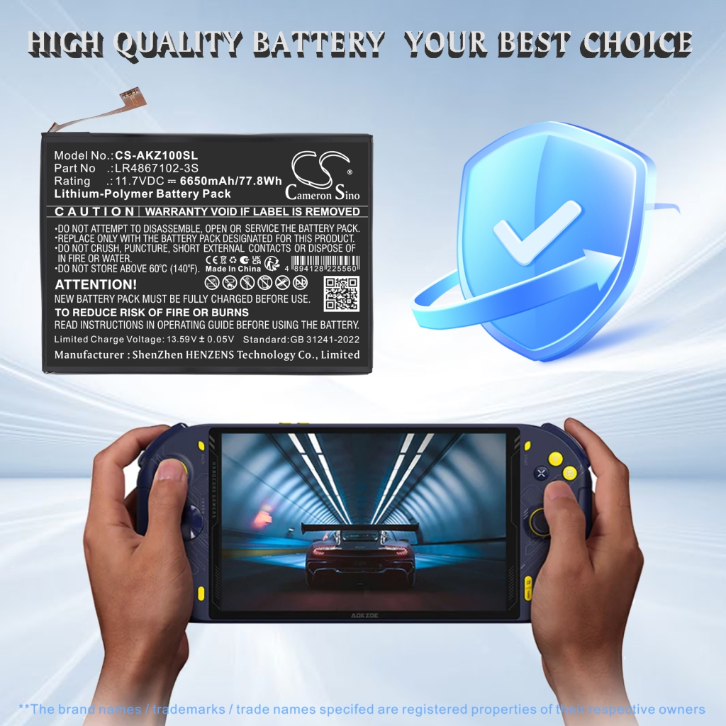 Batterie compatible avec Aokzoe CS-AKZ100SL