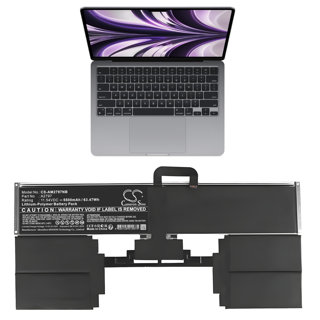 Notebook battery Apple CS-AM2797NB