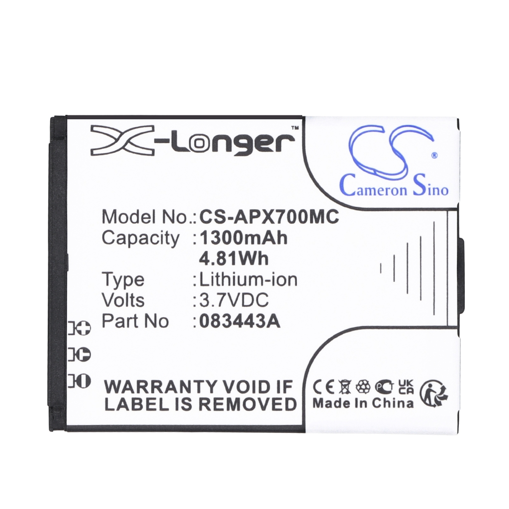 Battery compatible with Actionpro CS-APX700MC