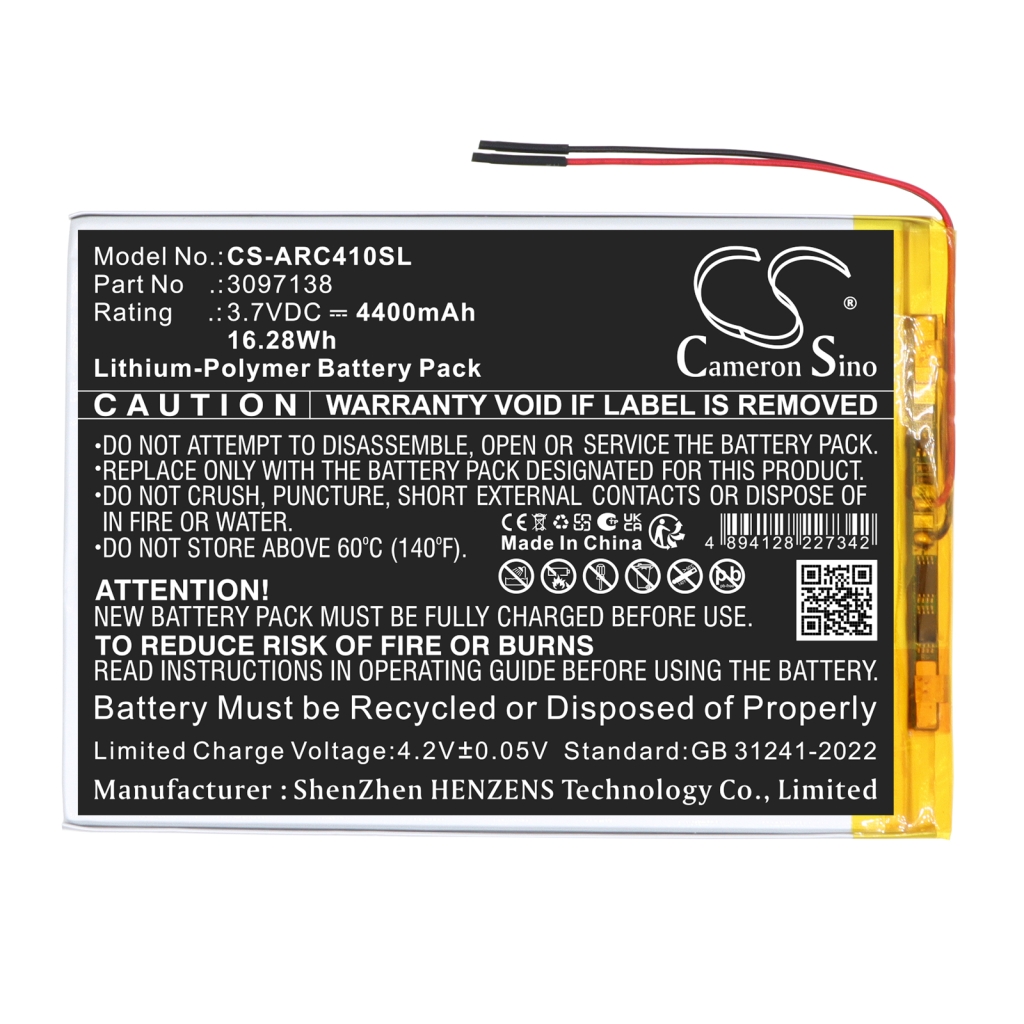 Batterie compatible avec Archos CS-ARC410SL