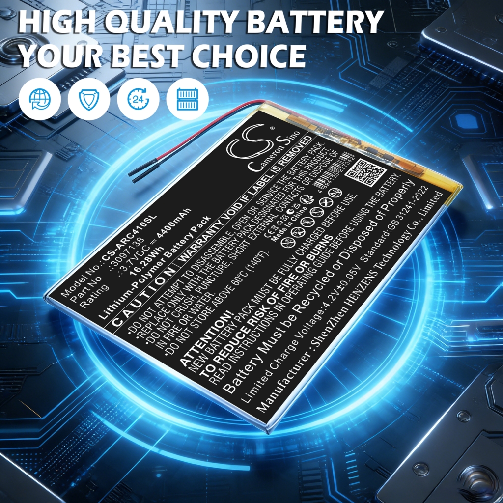 Batterie compatible avec Archos CS-ARC410SL