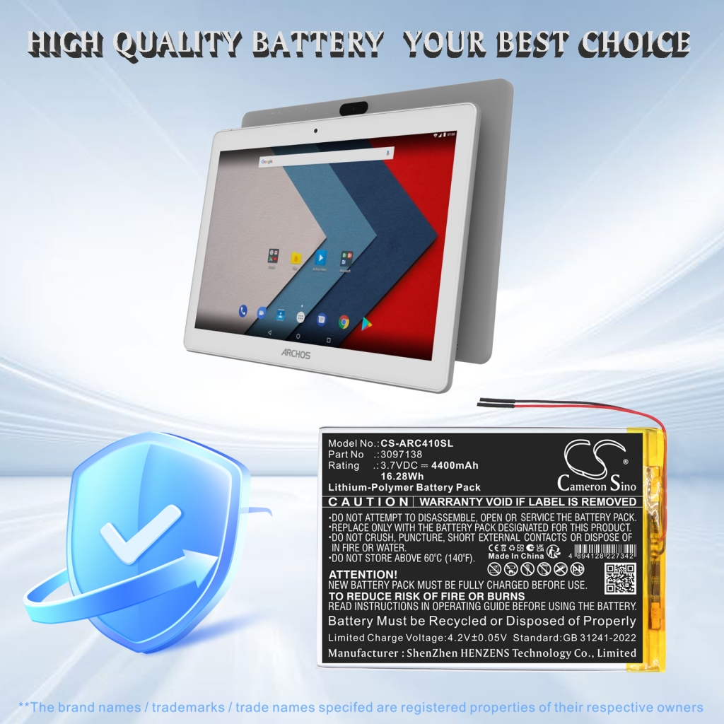 Batterie compatible avec Archos CS-ARC410SL