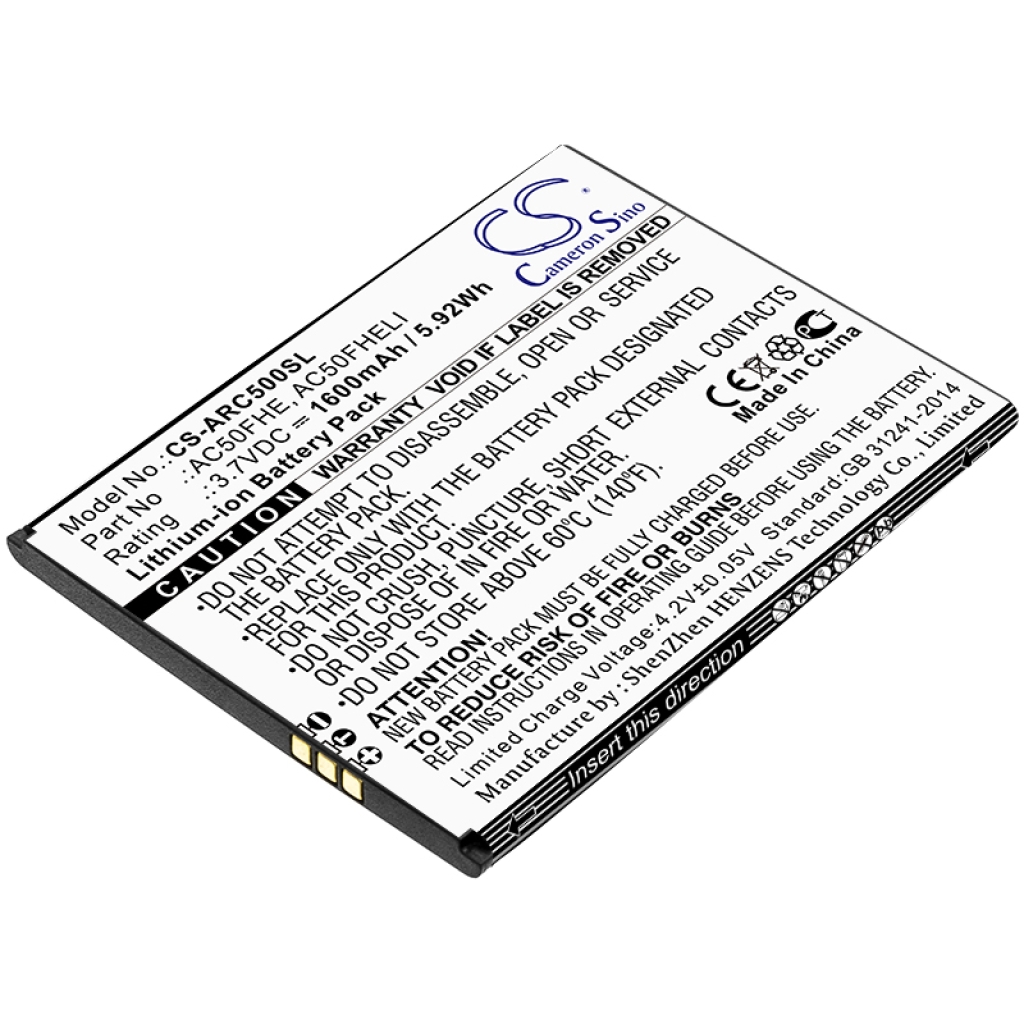 Batterie de téléphone portable Archos CS-ARC500SL