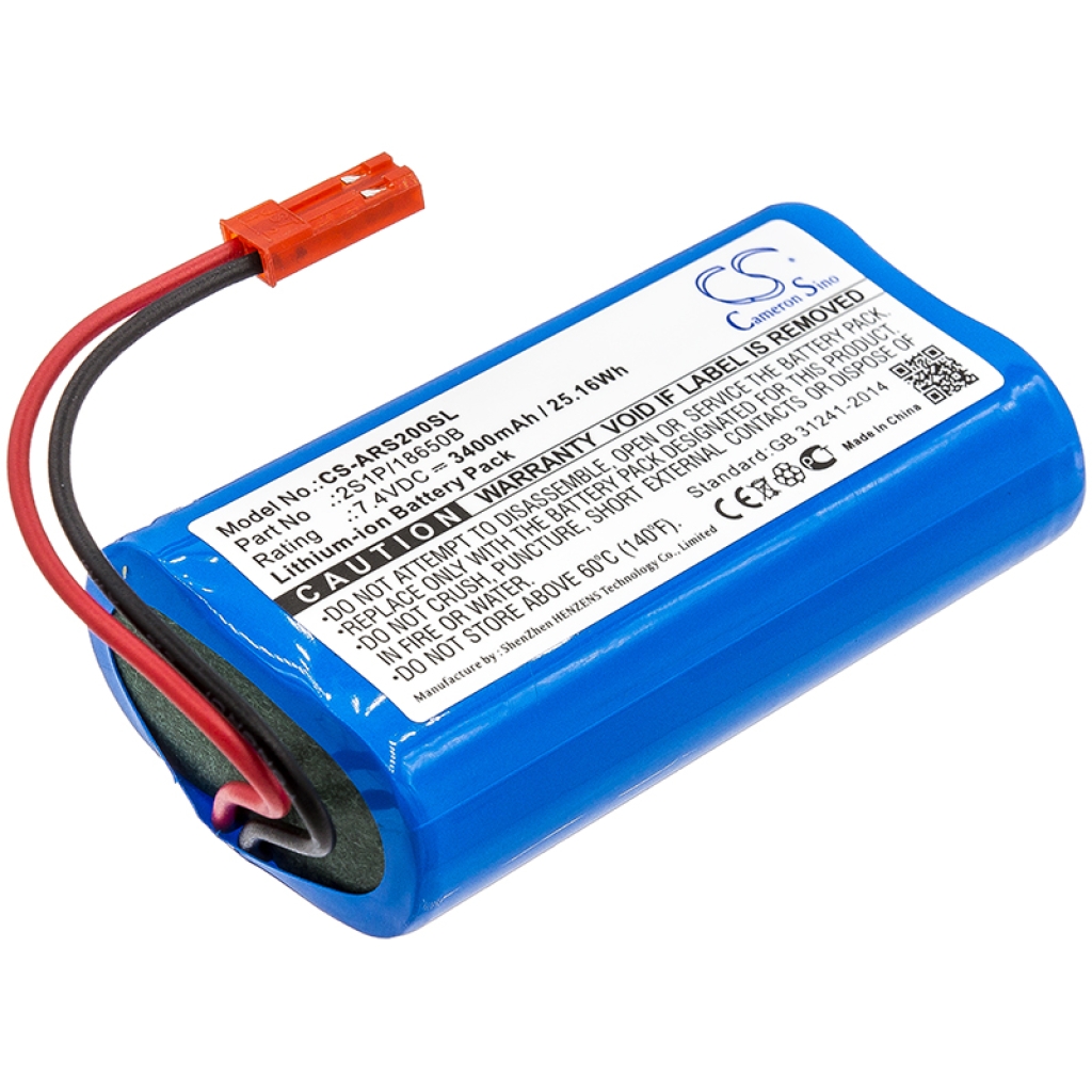 Remplacement de batterie compatible pour Arizer 2S1P/18650B