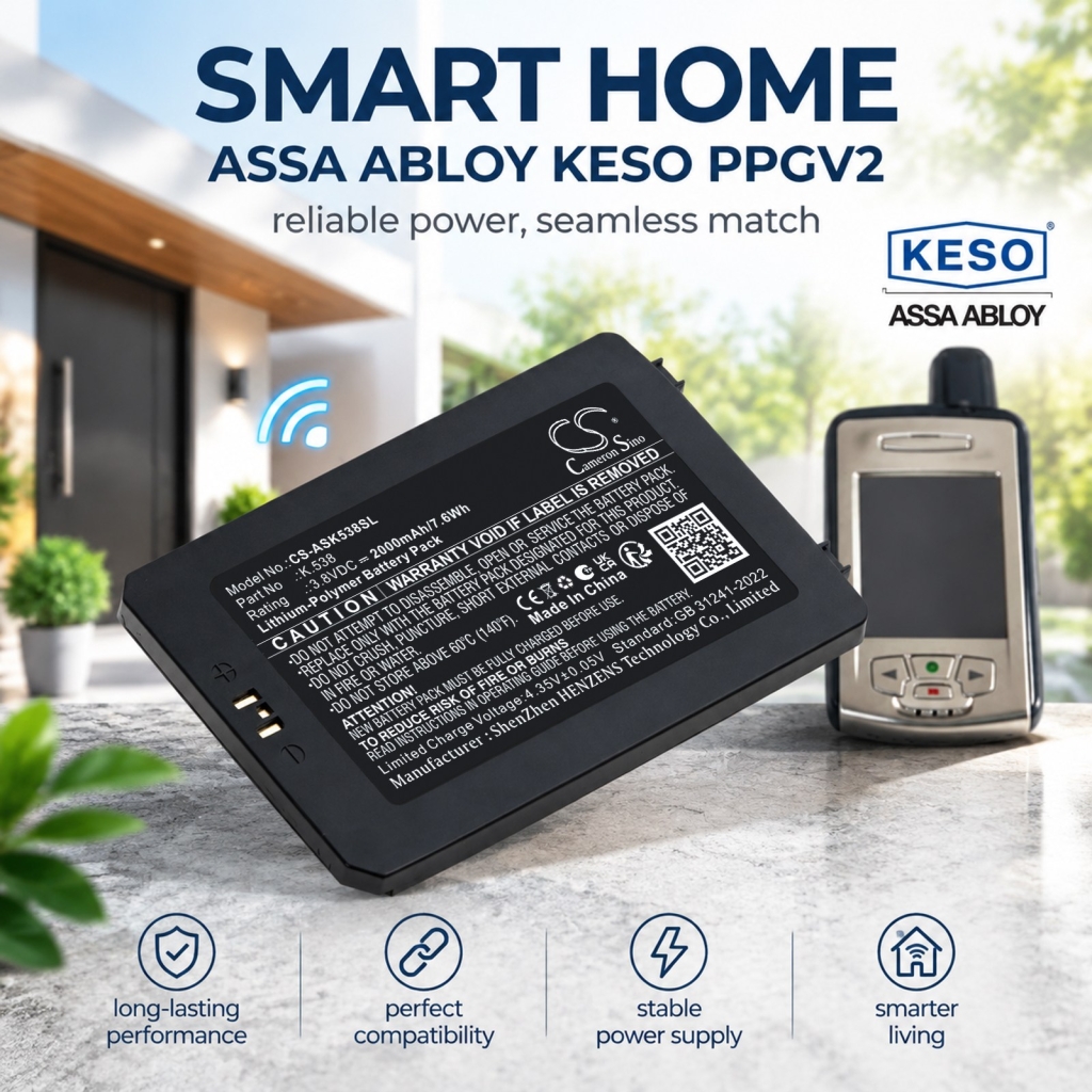 Batteries compatible avec Assa Abloy EM4450 EM4450 CS-ASK538SL