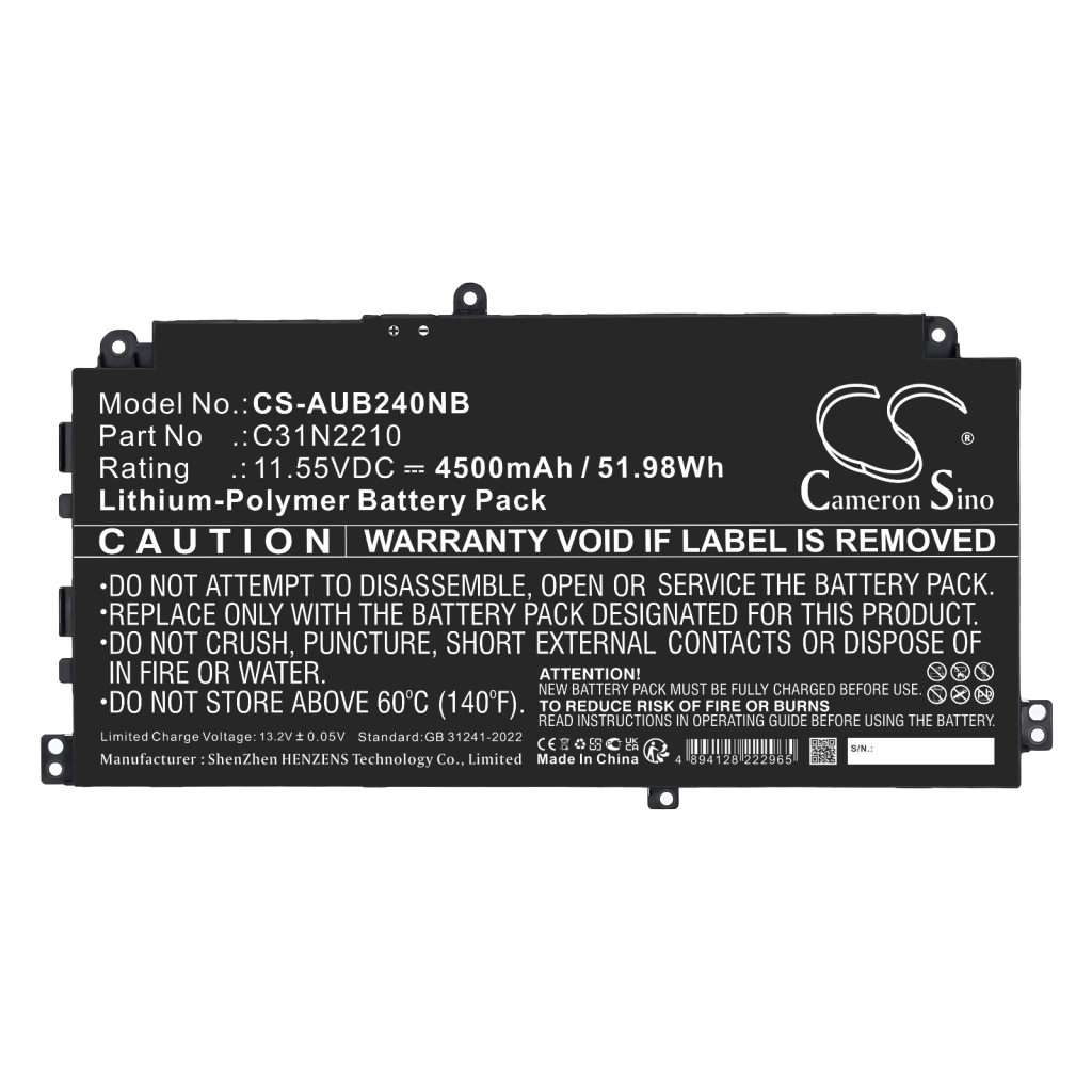 Batterie pour ordinateur portable Asus CS-AUB240NB