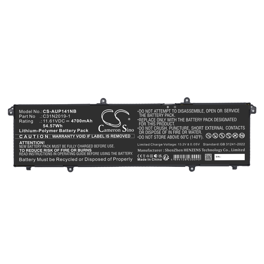 Batterie compatible avec Asus CS-AUP141NB