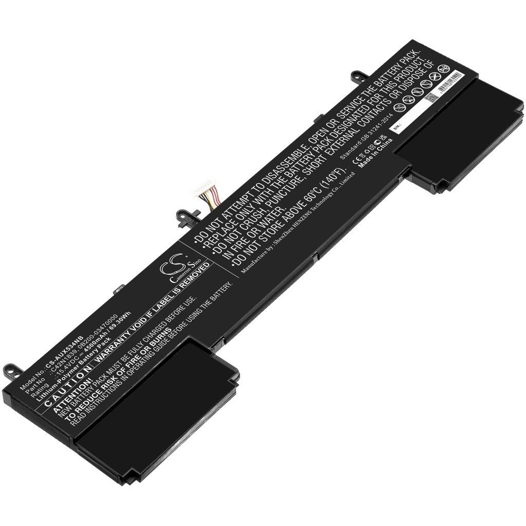 Remplacement de batterie compatible pour Asus 0B200-03470000,C42N1839