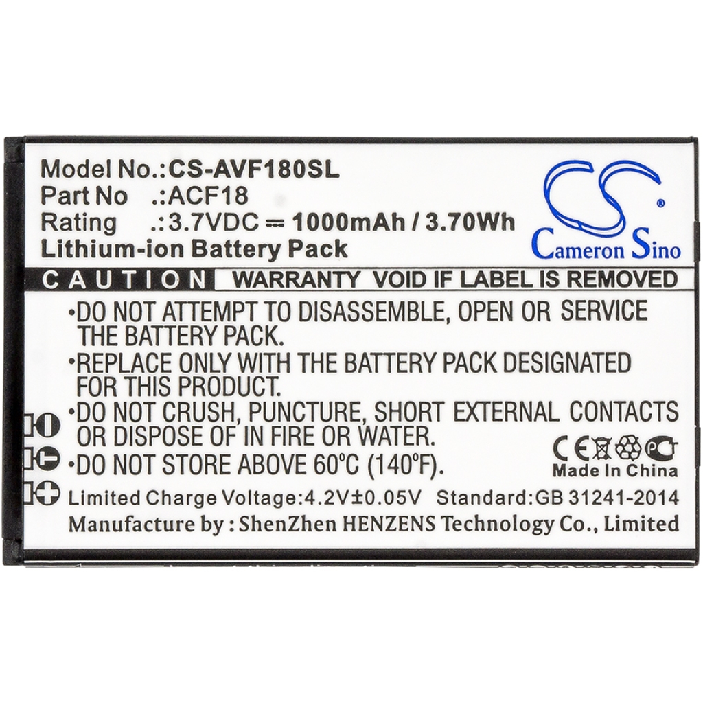 Batterie de téléphone portable Archos CS-AVF180SL