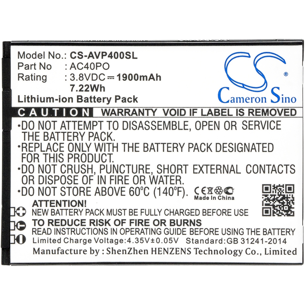 Batterie de téléphone portable Archos CS-AVP400SL