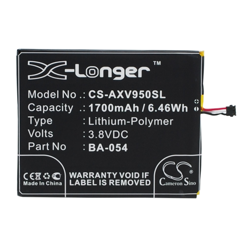 Batterie compatible avec Aux CS-AXV950SL
