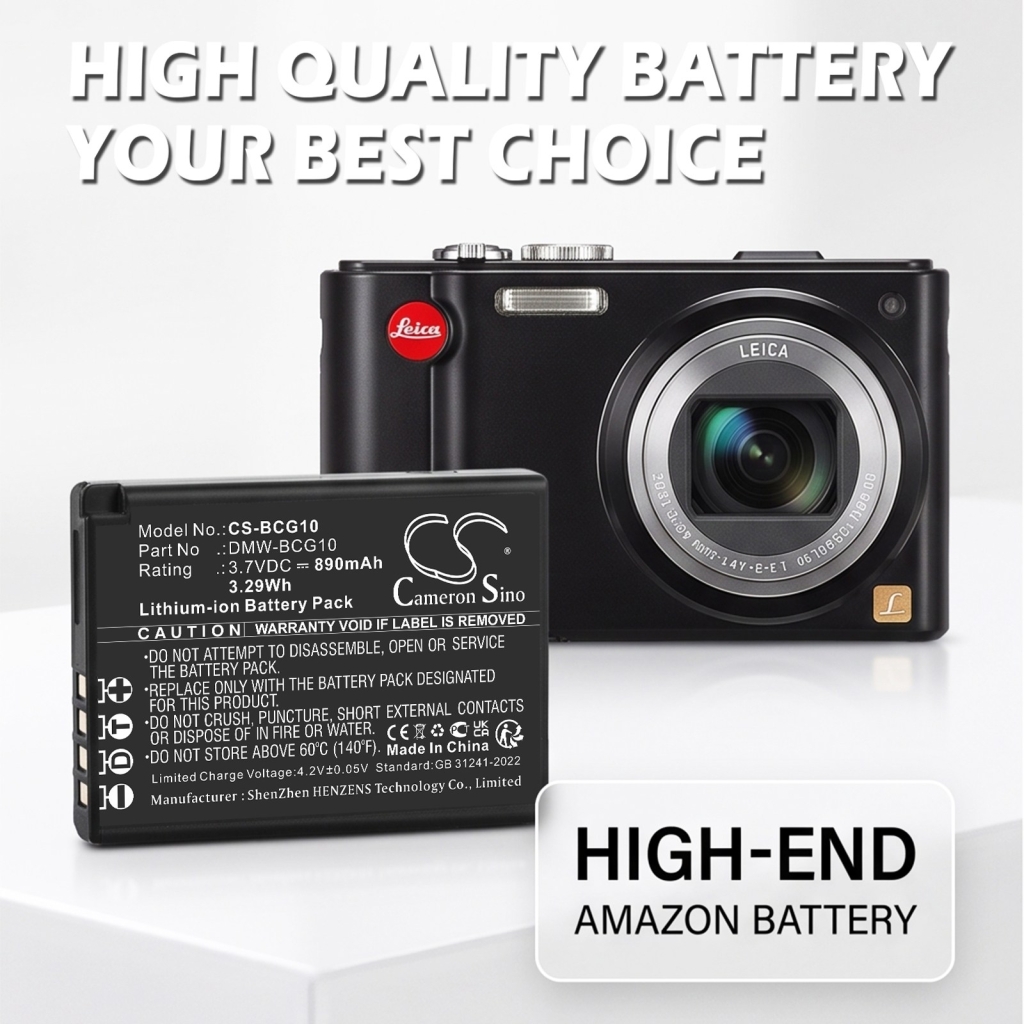Batterie compatible avec LEICA Panasonic CS-BCG10