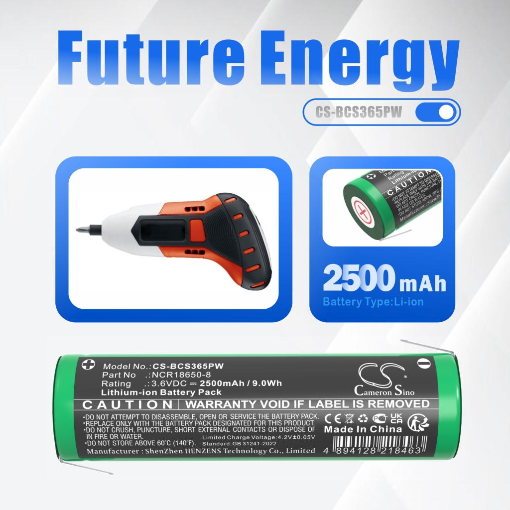 Batterie industrielle Black & decker CS-BCS365PW