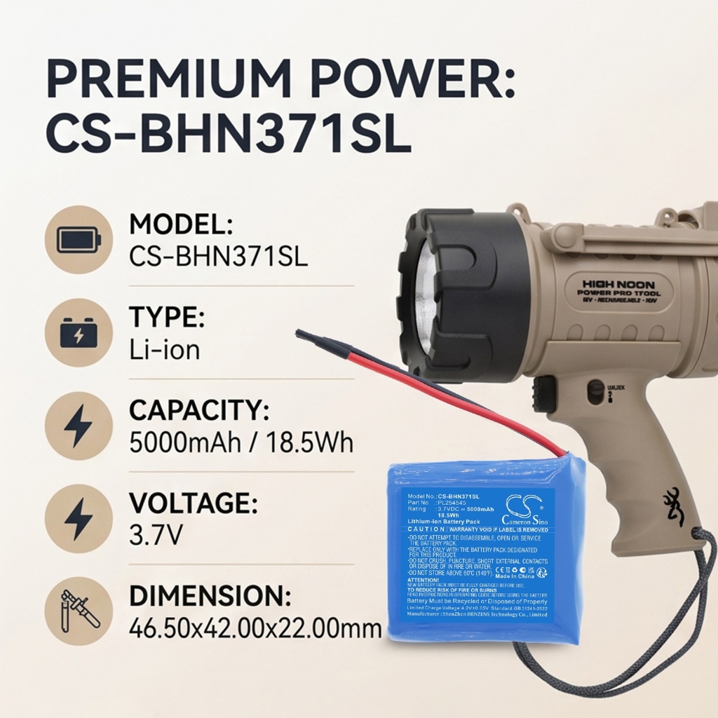 Batterie compatible avec Browning CS-BHN371SL
