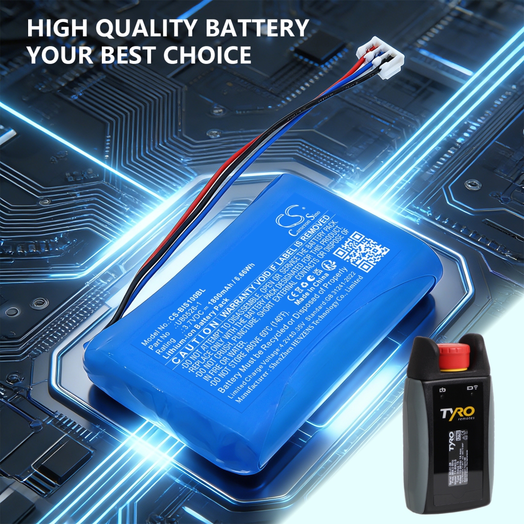 Batterie compatible avec Tyro CS-BIS100BL