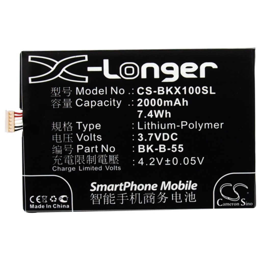Batterie compatible avec BBK CS-BKX100SL
