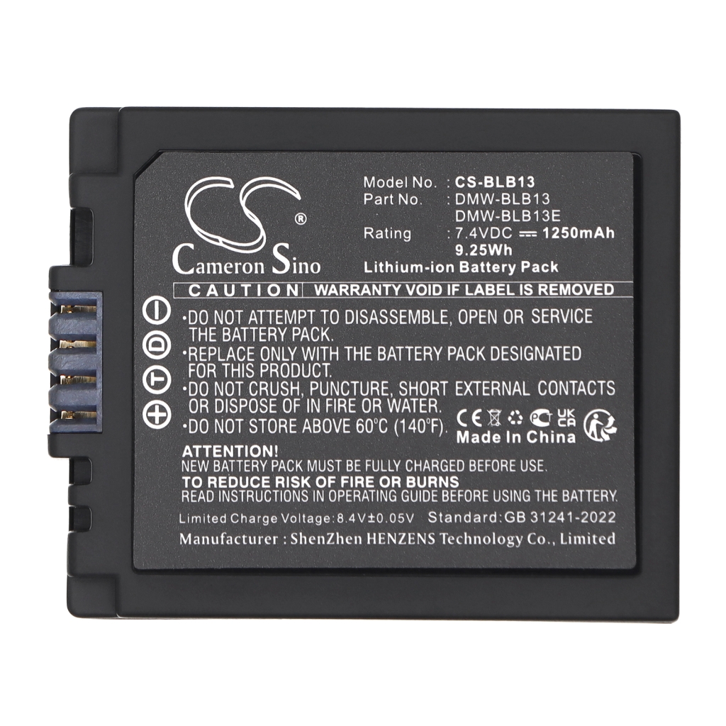 Battery Replaces Panasonic DMW-BLB13GK