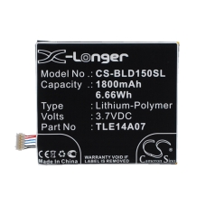 Remplacement de batterie compatible pour BLU CA385863HV,P104-J430,P104INTRNL,TLE14A07