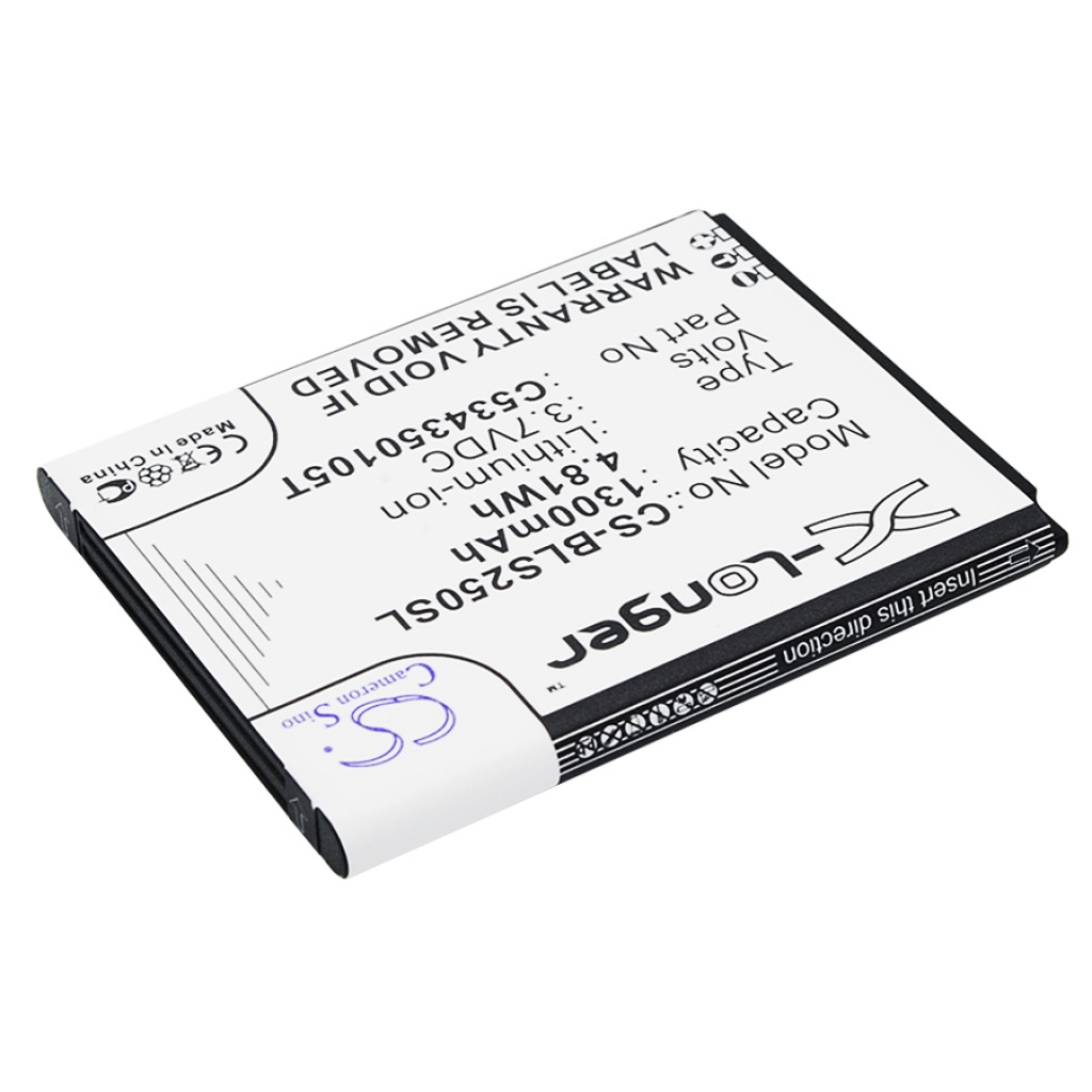 Batterie Cameron Sino CS-BLS250SL – côté étiquette arrière