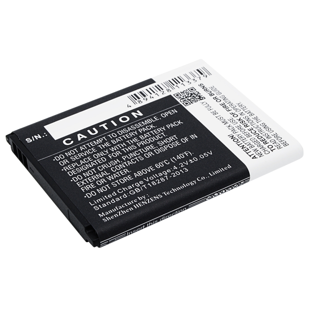 Batterie Cameron Sino CS-BLS250SL – côté avec texte d'avertissement